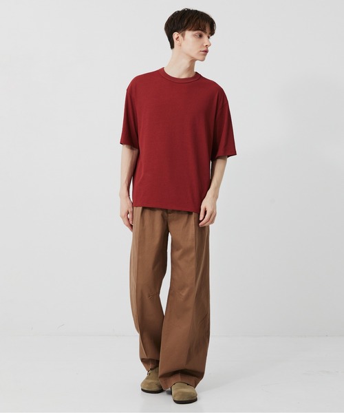 PUBLIC TOKYO（パブリックトウキョウ）の「極 －3℃TEE /ウォッシャブル/夏服/インナー/伸縮性/耐久性/洗濯可/通気性/冷感（Tシャツ/カットソー・メンズ・ホワイト/レッド/オリーブ/カーキ/サックスブルー/イエロー・1/2/3）」の21枚目の写真