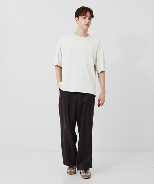 PUBLIC TOKYO（パブリックトウキョウ）の「極 －3℃TEE /ウォッシャブル/夏服/インナー/伸縮性/耐久性/洗濯可/通気性/冷感（Tシャツ/カットソー・メンズ・ホワイト/レッド/オリーブ/カーキ/サックスブルー/イエロー・1/2/3）」の10枚目の写真