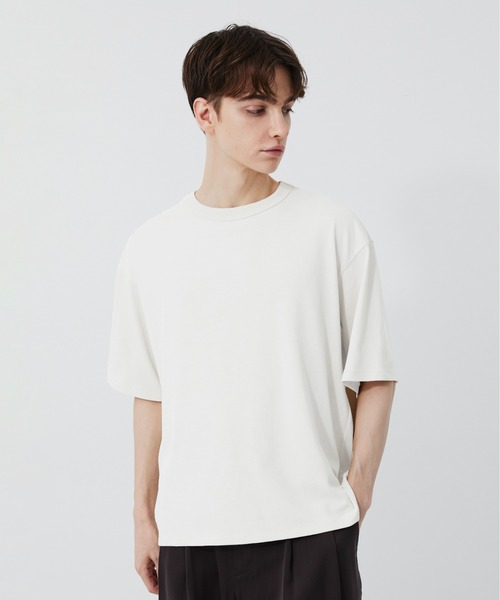 PUBLIC TOKYO（パブリックトウキョウ）の「極 －3℃TEE /ウォッシャブル/夏服/インナー/伸縮性/耐久性/洗濯可/通気性/冷感（Tシャツ/カットソー・メンズ・ホワイト/レッド/オリーブ/カーキ/サックスブルー/イエロー・1/2/3）」の8枚目の写真