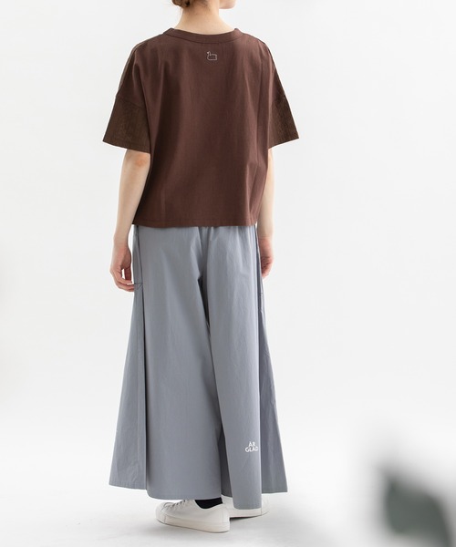 nop de nod(ノップドゥノッド)の「綾ダンプフレアーマキシパンツ(その他パンツ・レディース・ダークブラウン/ライトブルー/ブラック/ベージュ・3)」の7枚目の写真