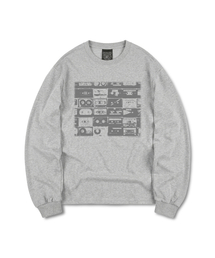 DURT（ ）の「TAPE LONG SLEEVE TEE (GREY)（Tシャツ/カットソー）」