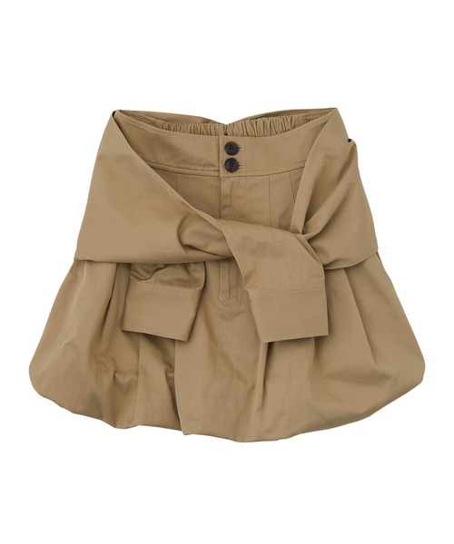 MILKFED.(ミルクフェド)の「WRAP PANEL SKIRT(スカート・レディース・ネイビー/ベージュ/チャコール・M/S)」の21枚目の写真