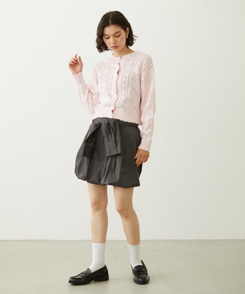MILKFED.(ミルクフェド)の「WRAP PANEL SKIRT(スカート・レディース・ネイビー/ベージュ/チャコール・M/S)」の8枚目の写真