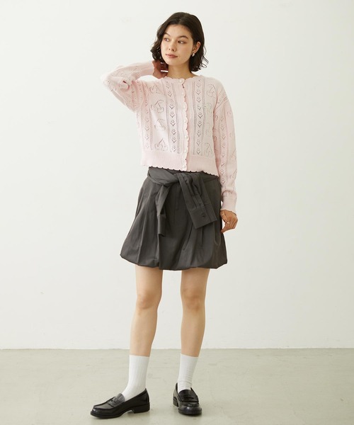 MILKFED.(ミルクフェド)の「WRAP PANEL SKIRT(スカート・レディース・ネイビー/ベージュ/チャコール・M/S)」の9枚目の写真