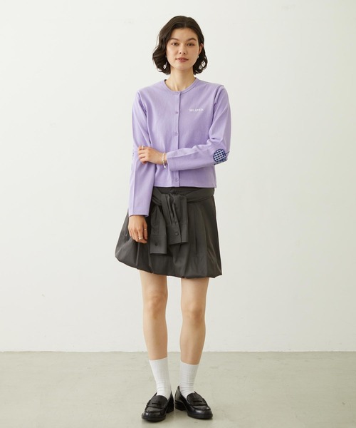 MILKFED.(ミルクフェド)の「WRAP PANEL SKIRT(スカート・レディース・ネイビー/ベージュ/チャコール・M/S)」の11枚目の写真