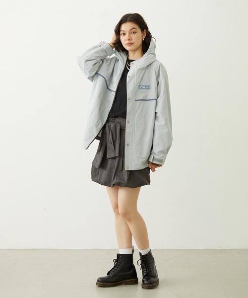 MILKFED.(ミルクフェド)の「WRAP PANEL SKIRT(スカート・レディース・ネイビー/ベージュ/チャコール・M/S)」の18枚目の写真