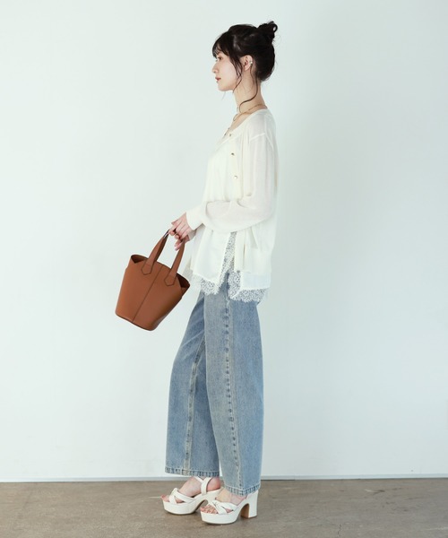 shetila（シェティラ）の「【長さ調節可能】大人上品なマットサテンレースキャミソール（キャミソール・レディース・アイボリー/チャコール/ブラック/オリーブ・M）」の8枚目の写真