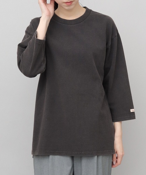 Goodwear（グッドウェア）の「USAコットン ケミカルウォッシュ加工 7分袖 Tシャツ レギュラーシルエット（Tシャツ/カットソー・メンズ・ネイビー/ブラック/チャコール・L/XL/M）」の8枚目の写真