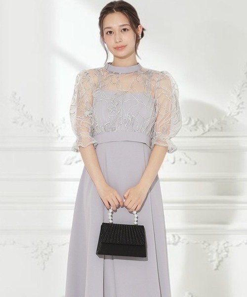 WILLSELECTION(ウィルセレクション)の「バックウエストリボンブラウス×フレアキャミワンピース(ドレス・レディース・ピンク/ブラック/サックスブルー・FREE)」の2枚目の写真