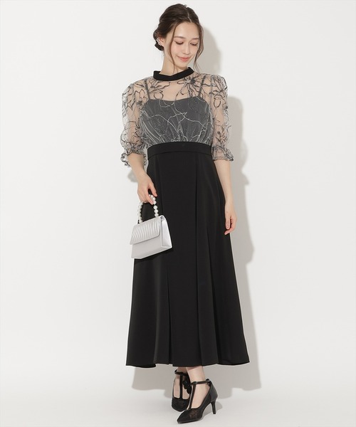 WILLSELECTION(ウィルセレクション)の「バックウエストリボンブラウス×フレアキャミワンピース(ドレス・レディース・ピンク/ブラック/サックスブルー・FREE)」の7枚目の写真