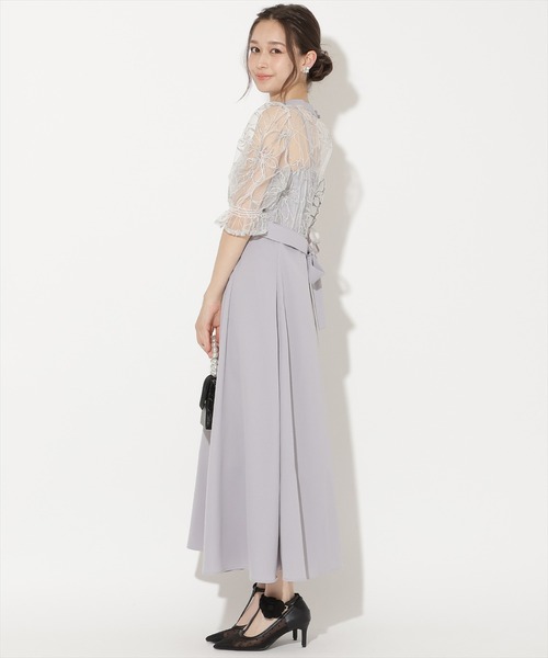 WILLSELECTION(ウィルセレクション)の「バックウエストリボンブラウス×フレアキャミワンピース(ドレス・レディース・ピンク/ブラック/サックスブルー・FREE)」の12枚目の写真