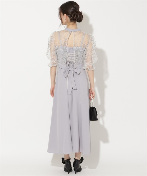 WILLSELECTION(ウィルセレクション)の「バックウエストリボンブラウス×フレアキャミワンピース(ドレス・レディース・ピンク/ブラック/サックスブルー・FREE)」の13枚目の写真