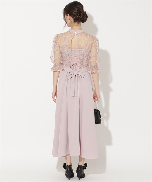 WILLSELECTION(ウィルセレクション)の「バックウエストリボンブラウス×フレアキャミワンピース(ドレス・レディース・ピンク/ブラック/サックスブルー・FREE)」の20枚目の写真