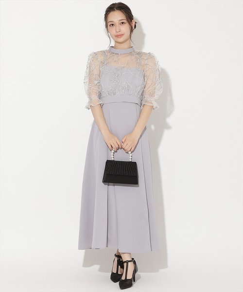 WILLSELECTION(ウィルセレクション)の「バックウエストリボンブラウス×フレアキャミワンピース(ドレス・レディース・ピンク/ブラック/サックスブルー・FREE)」の4枚目の写真