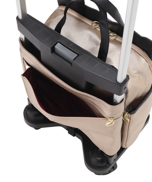 soelte(ソエルテ)の「ソエルテ カランド2 お買い物キャリー ショッピングカート 16L 35984(スーツケース/キャリーバッグ・レディース・ローズ/ベージュ/ダークグレー・FREE)」の13枚目の写真