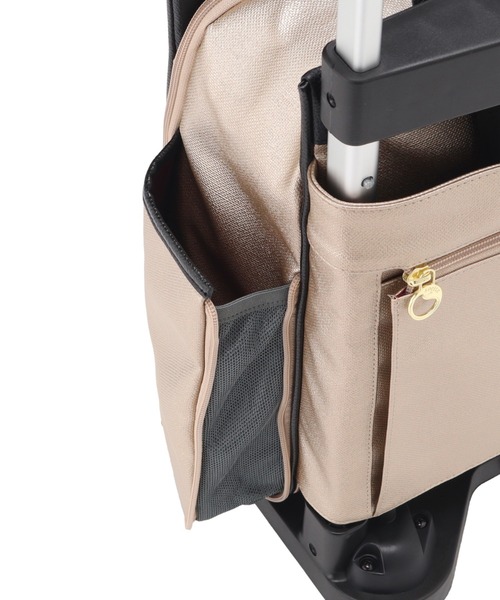 soelte(ソエルテ)の「ソエルテ カランド2 お買い物キャリー ショッピングカート 16L 35984(スーツケース/キャリーバッグ・レディース・ローズ/ベージュ/ダークグレー・FREE)」の14枚目の写真