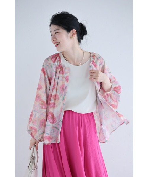 cawaii(カワイイ)の「柔らかな日差しを浴びるガーベラシアーブラウストップス(シャツ/ブラウス・レディース・ピンク・FREE)」の20枚目の写真