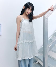 CELITAILS（セリテールズ）の「FRILL LAYERED BUSTIER DERSS_YELLOW（ワンピース）」