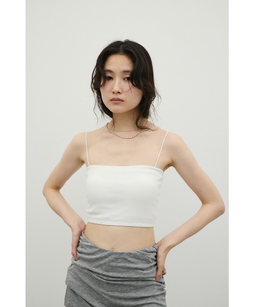 STYLEMIXER(スタイルミキサー)の「カップ付きバンドゥ(キャミソール・レディース・ブラック/ホワイト・SMALL/MEDIUM)」の11枚目の写真