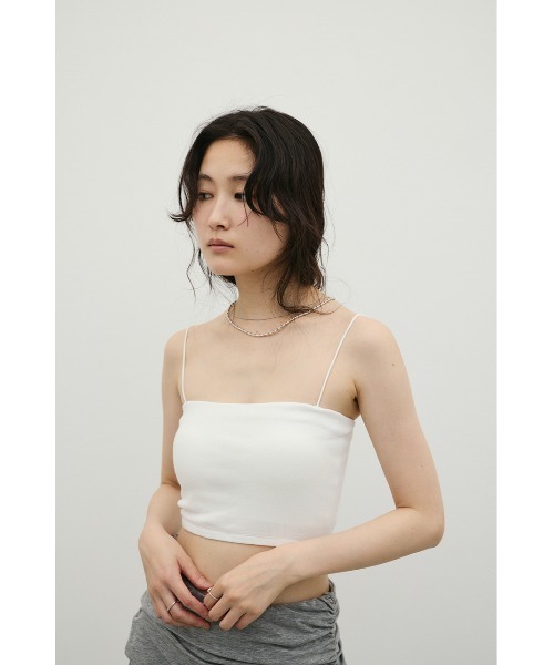 STYLEMIXER(スタイルミキサー)の「カップ付きバンドゥ(キャミソール・レディース・ブラック/ホワイト・SMALL/MEDIUM)」の10枚目の写真