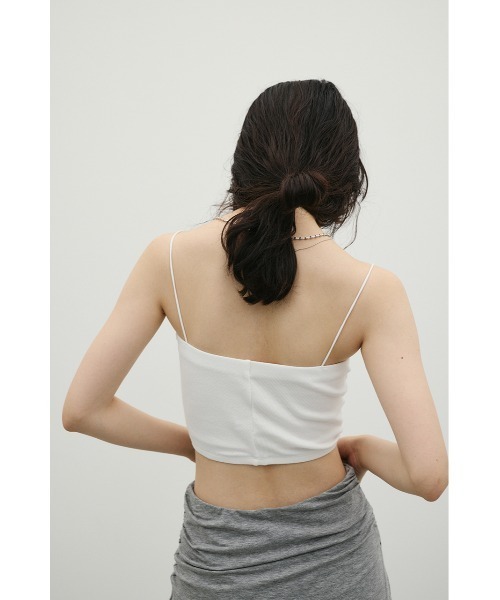 STYLEMIXER(スタイルミキサー)の「カップ付きバンドゥ(キャミソール・レディース・ブラック/ホワイト・SMALL/MEDIUM)」の9枚目の写真