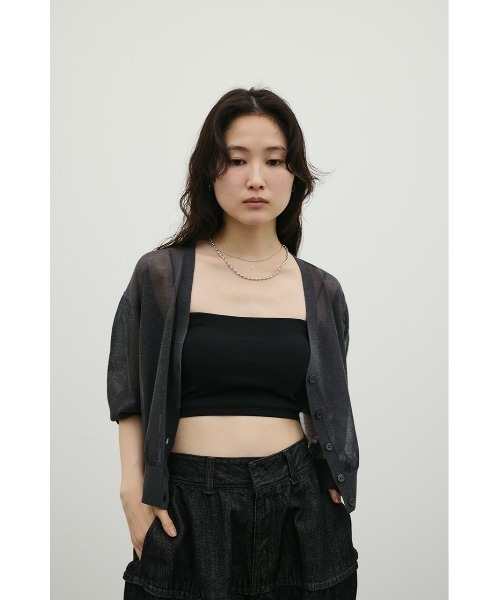 STYLEMIXER(スタイルミキサー)の「カップ付きバンドゥ(キャミソール・レディース・ブラック/ホワイト・SMALL/MEDIUM)」の7枚目の写真