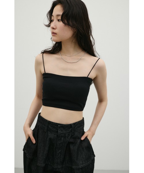 STYLEMIXER(スタイルミキサー)の「カップ付きバンドゥ(キャミソール・レディース・ブラック/ホワイト・SMALL/MEDIUM)」の5枚目の写真