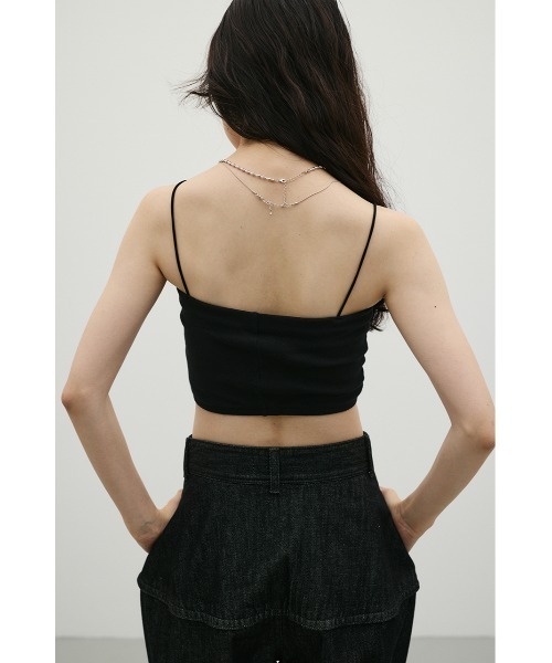 STYLEMIXER(スタイルミキサー)の「カップ付きバンドゥ(キャミソール・レディース・ブラック/ホワイト・SMALL/MEDIUM)」の4枚目の写真