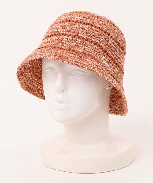 ROXY(ロキシー)の「ROXY COASTAL WIND HAT クロシェハット 【2026年夏モデル】(ハット・レディース・オフホワイト/オレンジ/ブルー・FREE)」の3枚目の写真