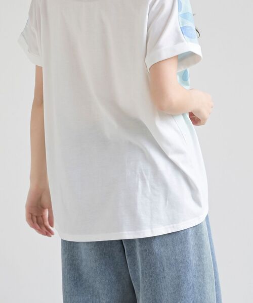 rps（アールピーエス）の「水彩しずくプリントタックＴシャツ（Tシャツ/カットソー・レディース・その他/オフホワイト・フリー）」の9枚目の写真