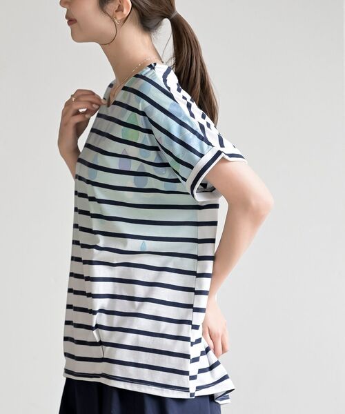 rps（アールピーエス）の「水彩しずくプリントタックＴシャツ（Tシャツ/カットソー・レディース・その他/オフホワイト・フリー）」の16枚目の写真