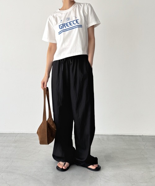 CANAL JEAN(キャナルジーン)の「El mar コードレーンイージーパンツ(その他パンツ・レディース・ブラック/チャコールグレー/アイボリー・ONE SIZE)」の9枚目の写真