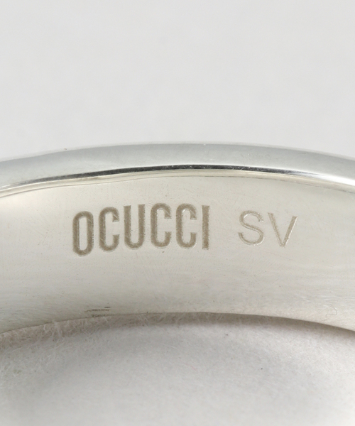 journal standard L'essage(ジャーナルスタンダードレサージュ)の「OCUCCI/オクチ Ring Skiny-single faceted black d リング(リング・レディース・シルバー・15 /13)」の4枚目の写真