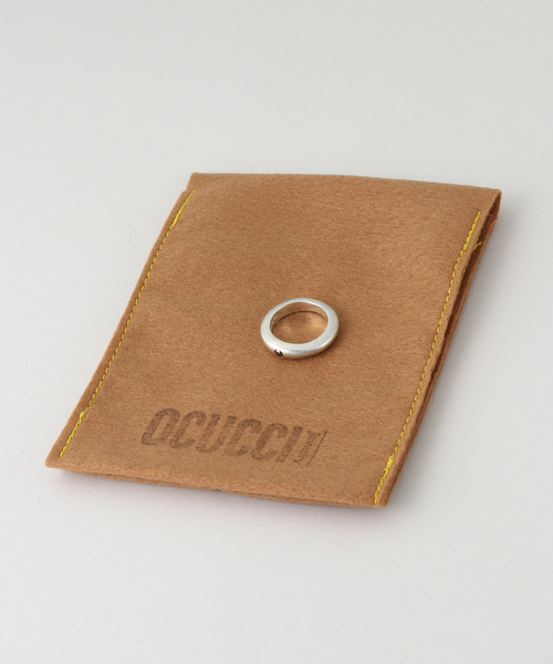 journal standard L'essage(ジャーナルスタンダードレサージュ)の「OCUCCI/オクチ Ring Skiny-single faceted black d リング(リング・レディース・シルバー・15 /13)」の6枚目の写真