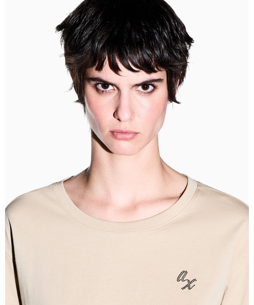 ARMANI EXCHANGE(アルマーニエクスチェンジ)の「【A|X アルマーニ エクスチェンジ】<ZOZO限定>ワンポイントロゴ 半袖クルーネックTシャツ/BOYFRIEND(Tシャツ/カットソー・レディース・ライトベージュ/ホワイト/ブラック・X-SMALL/X-LARGE/SMALL/MEDIUM/LARGE)」の18枚目の写真