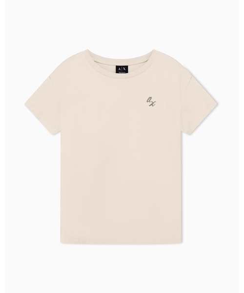 ARMANI EXCHANGE(アルマーニエクスチェンジ)の「【A|X アルマーニ エクスチェンジ】<ZOZO限定>ワンポイントロゴ 半袖クルーネックTシャツ/BOYFRIEND(Tシャツ/カットソー・レディース・ライトベージュ/ホワイト/ブラック・X-SMALL/X-LARGE/SMALL/MEDIUM/LARGE)」の13枚目の写真