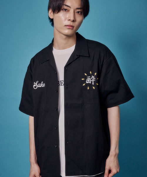JACKROSE(ジャックローズ)の「YOIDORE KAMINARISAMA シャツ(シャツ/ブラウス・メンズ・ブラック・L/M/XL)」の2枚目の写真