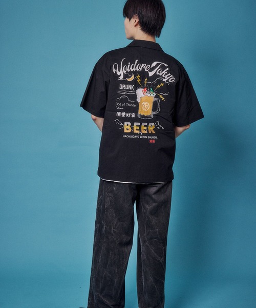 JACKROSE(ジャックローズ)の「YOIDORE KAMINARISAMA シャツ(シャツ/ブラウス・メンズ・ブラック・L/M/XL)」の11枚目の写真