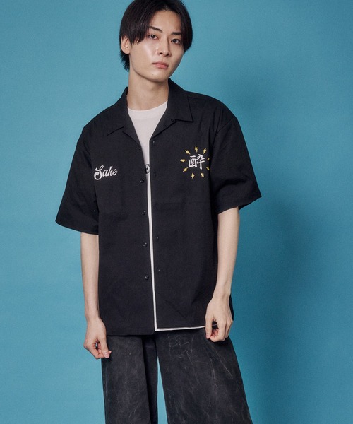 JACKROSE(ジャックローズ)の「YOIDORE KAMINARISAMA シャツ(シャツ/ブラウス・メンズ・ブラック・L/M/XL)」の6枚目の写真
