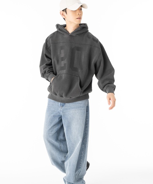 NEW ERA(ニューエラ)の「ニューエラ クロップドスウェットパーカー(パーカー・メンズ・グレー・XXL/XL/L/M/S)」の6枚目の写真
