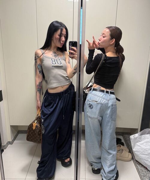 THE MYSTERIOUS HOTEL（ザミステリアスホテル）の「PATCH MESH PANTS [CAMO]（スウェットパンツ・レディース・デザートカモ・FREE）」の17枚目の写真