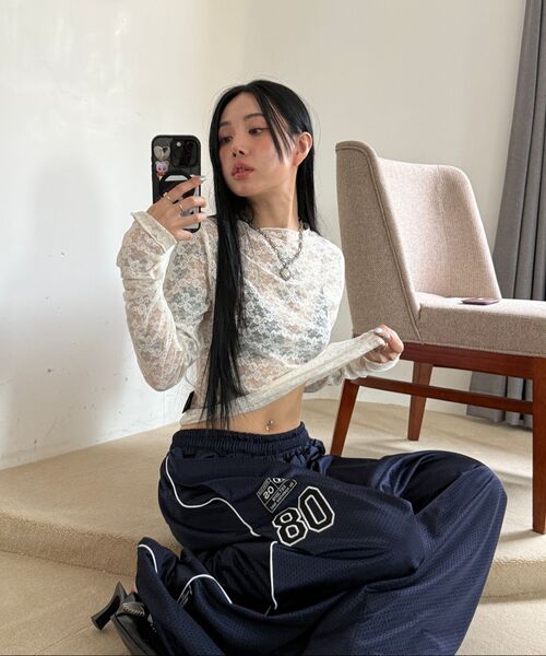 THE MYSTERIOUS HOTEL（ザミステリアスホテル）の「PATCH MESH PANTS [CAMO]（スウェットパンツ・レディース・デザートカモ・FREE）」の20枚目の写真