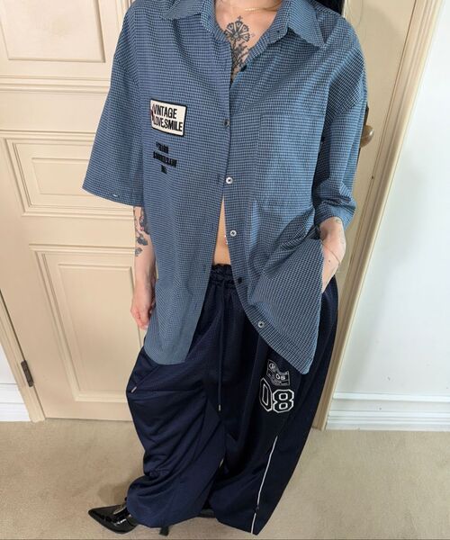 THE MYSTERIOUS HOTEL（ザミステリアスホテル）の「PATCH MESH PANTS [CAMO]（スウェットパンツ・レディース・デザートカモ・FREE）」の15枚目の写真