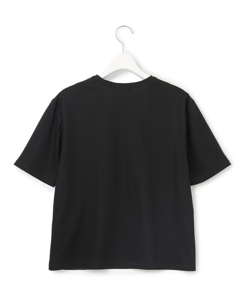 ICB(アイシービー)の「シフォンコンビ ランダムタックカットソー(Tシャツ/カットソー・レディース・ブラック系/アイボリー系・X-LARGE/LARGE)」の10枚目の写真