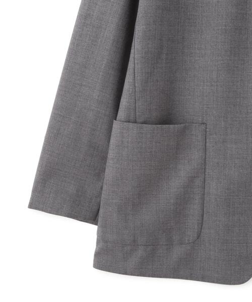 YLEVE(イレーヴ)の「YLEVE / SUPER120'S CHAMBRAY WOOL JACKET(テーラードジャケット・レディース・ブラウン/グレー・1/0)」の10枚目の写真