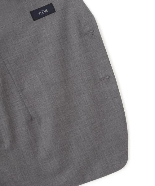 YLEVE(イレーヴ)の「YLEVE / SUPER120'S CHAMBRAY WOOL JACKET(テーラードジャケット・レディース・ブラウン/グレー・1/0)」の11枚目の写真