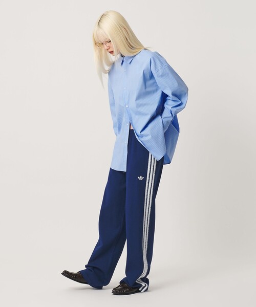 adidas Originals(アディダスオリジナルス)の「<adidas Originals>ファィヤーバード ニット トラックパンツ(その他パンツ・レディース・ナチュラル/ネイビー・L/M)」の4枚目の写真