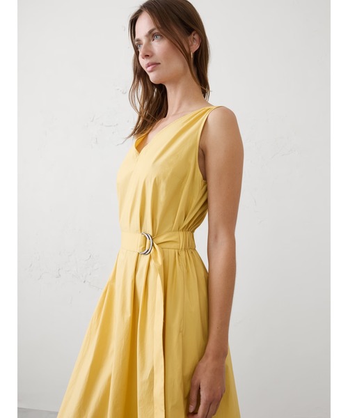 BANANA REPUBLIC FACTORY STORE(バナナリパブリック ファクトリーストア)の「BANANA REPUBLIC FACTORY STORE ポプリンベルト付きマキシワンピース(ワンピース・レディース・オリーブ/その他・L/M/S/XS)」の6枚目の写真
