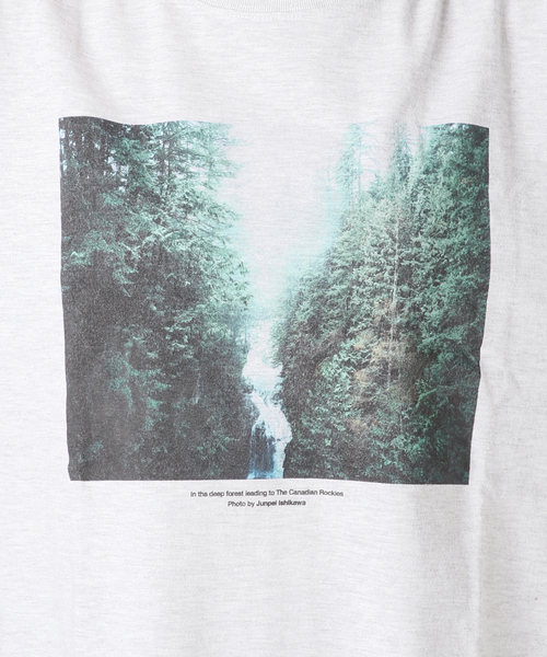POET MEETS DUBWISE(ポエットミーツダブワイズ)の「《追加》POETMEETS DUBWISE CANADIAN ROCKIES Tシャツ(Tシャツ/カットソー・レディース・グレー・FREE)」の7枚目の写真