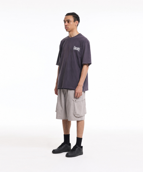 CREAM SODA LAB(クリームソーダラボ)の「シーアルエスディーエル スモールロゴガーメントダイングピグメント半袖Tシャツシャドウパープルホワイト(Tシャツ/カットソー・メンズ・その他・LARGE/X-LARGE)」の3枚目の写真
